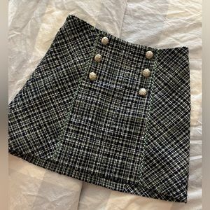 Veronica beard tweed mini skirt
